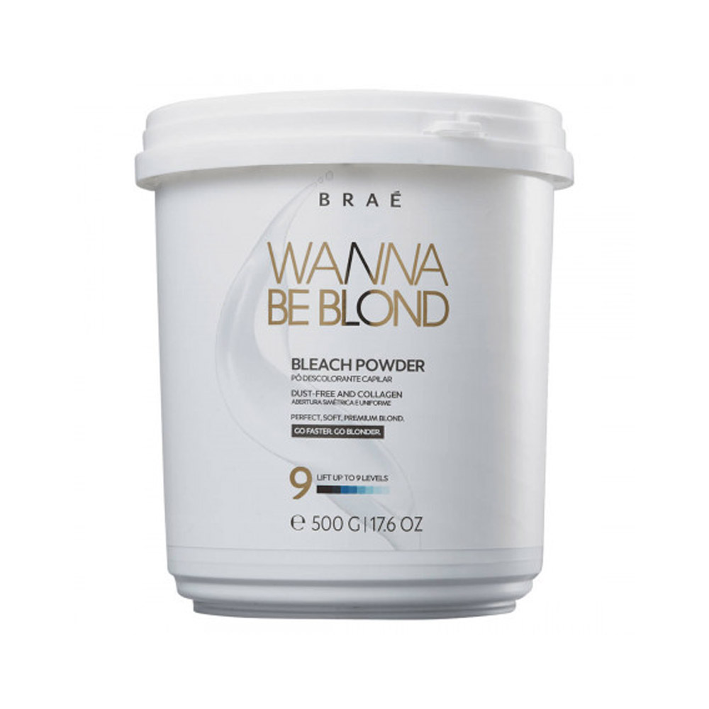 Braée Wanna Be Blond Professional Hair Bleaching Powder & Collagen Free  500g/17.6 oz - Brazil Keratin CH