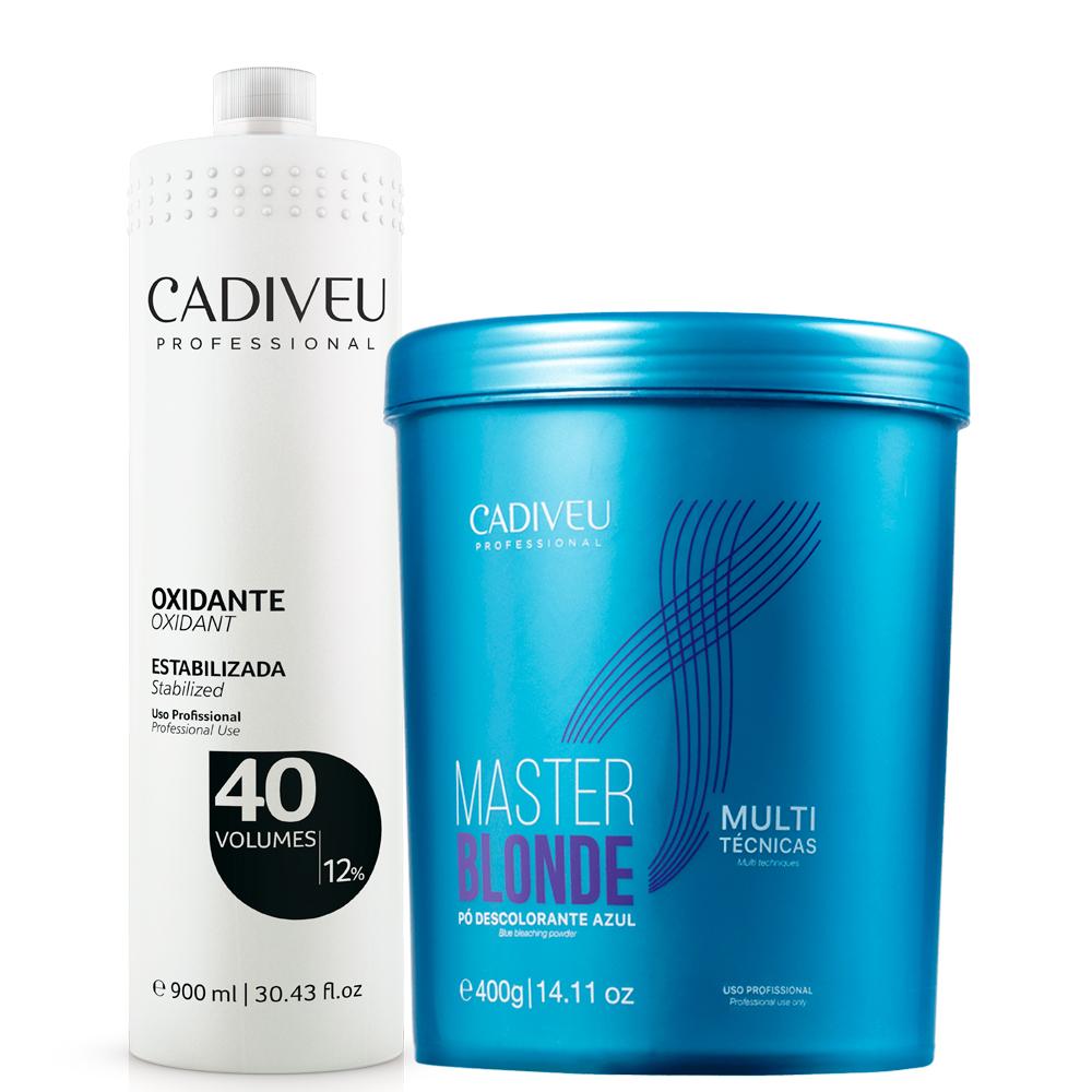 Cadiveu Kit Master Blond Multi Blue Bleaching Powder + Ox 40