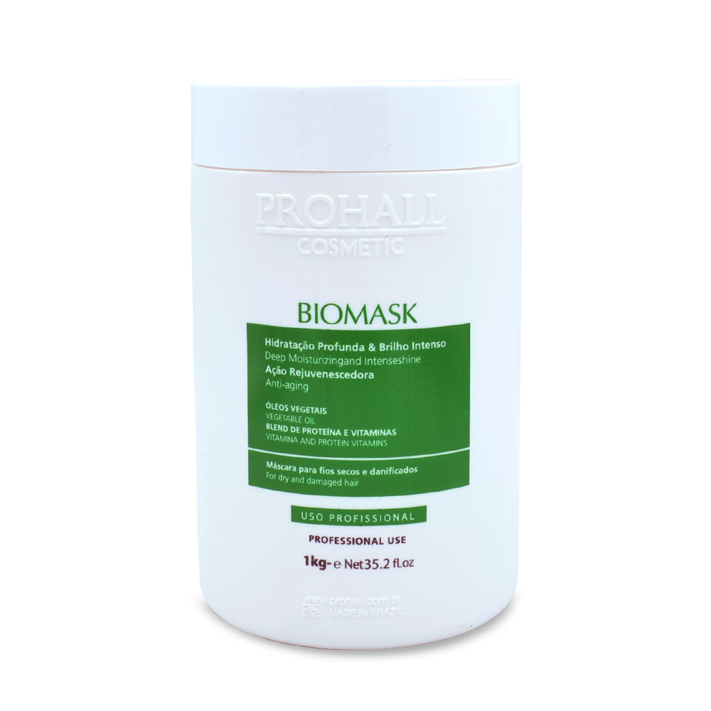 Prohall Mask Biomask Hydration For Damaged Hair Anti-Aging Professional Use Hair Care 1kg/35.2 oz