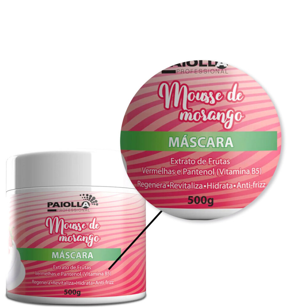 Paiolla Fruit Extract Strawberry Mousse Mask 500g/17.63 oz - Image 2