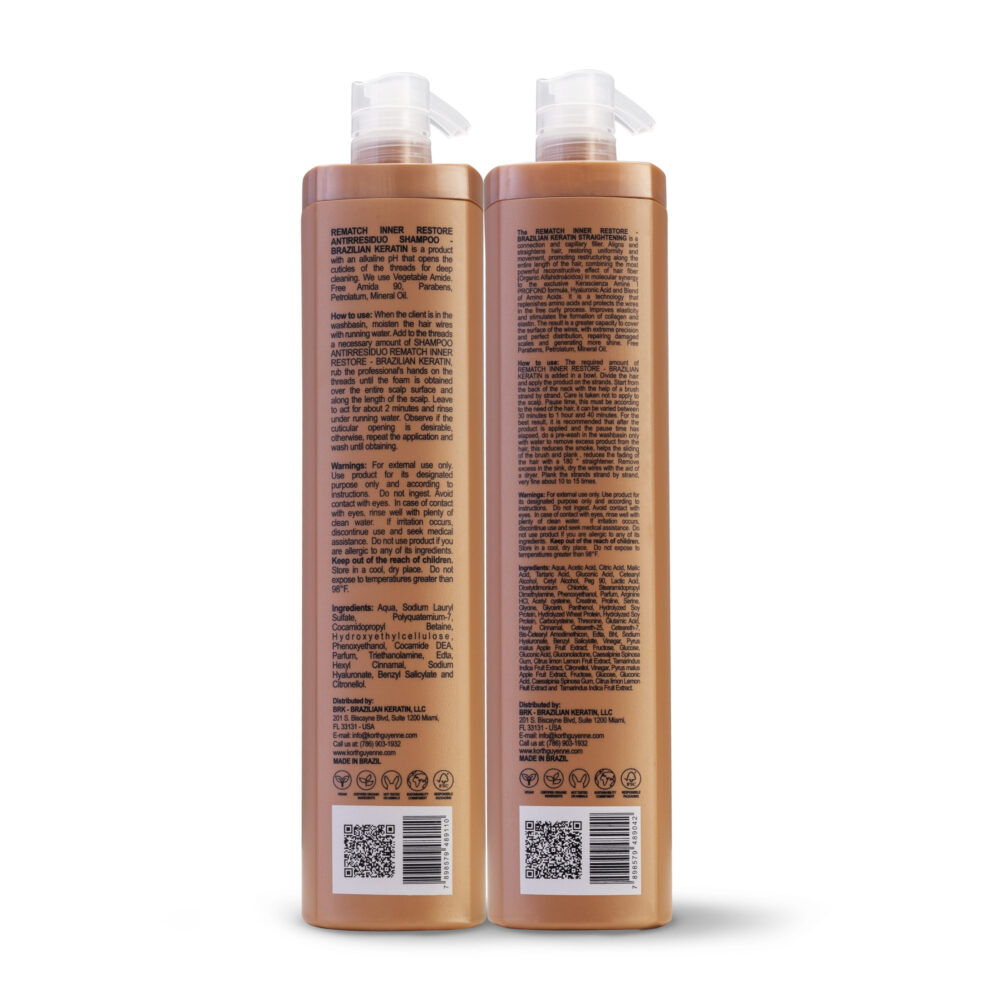 Kit Korth Guyenne Rematch Inner Restore Shampoo and Straightening System Professional 2x1L/2x33.8 fl.oz - Image 2