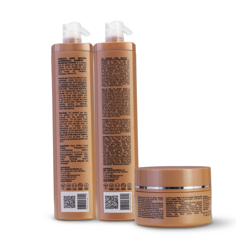 Kit Korth Guyenne Rematch Shampoo Reconstructor Mask Complete Treatment 3 Products - Image 2