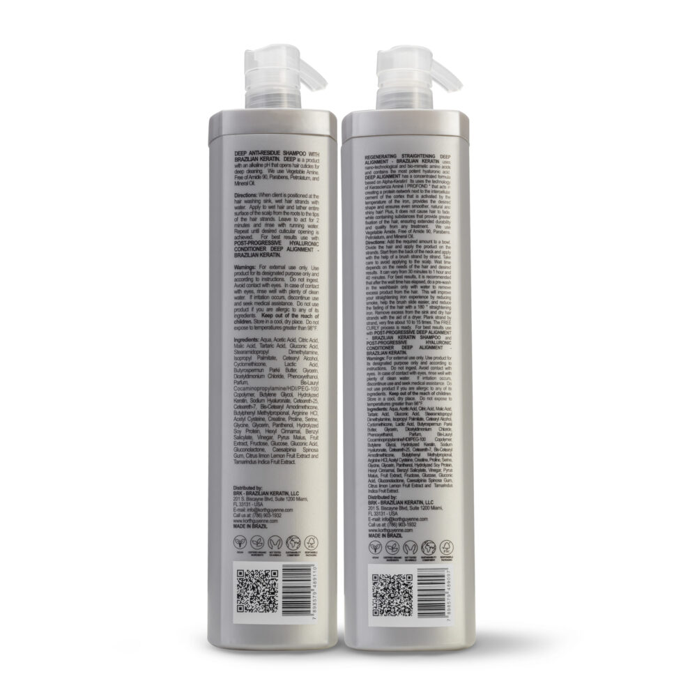 Kit Korth Guyenne Deep Anti-Residue Shampoo and Korth Guyenne Deep Hair Treatment 2x1L/2x33.8 fl.oz - Image 2