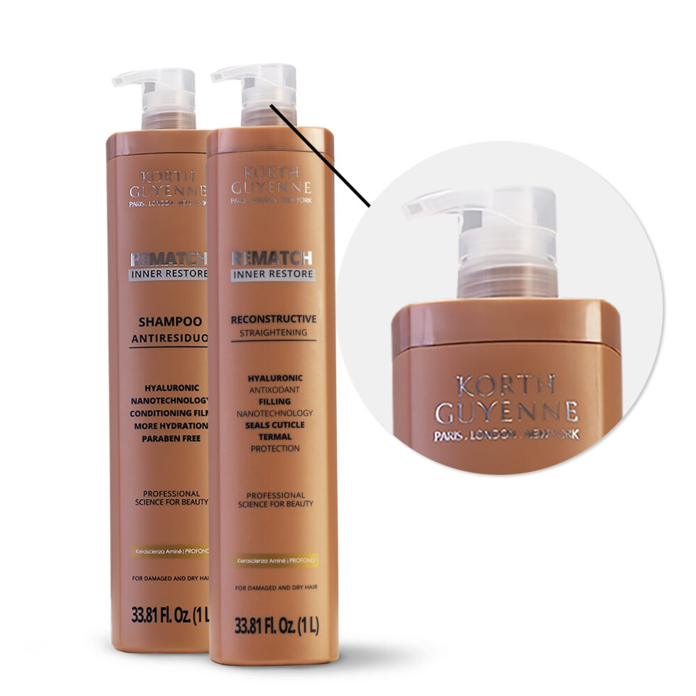 Kit Korth Guyenne Rematch Shampoo Reconstructor Mask Complete Treatment 3 Products - Image 3