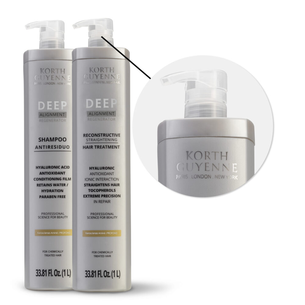 Kit Korth Guyenne Deep Anti-Residue Shampoo and Korth Guyenne Deep Hair Treatment 2x1L/2x33.8 fl.oz - Image 3