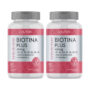 Kit 2 Units Lauton Nutrition Biotin Plus Concentrate 45mcg Zinc Chelate and Vitamin C (60 Capsules Each)