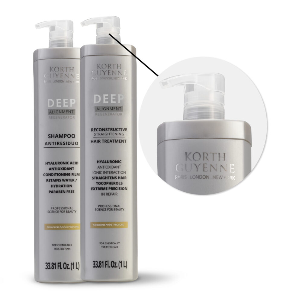 Kit Korth Guyenne Deep Alignment Shampoo Recosntrutor Mask Hair Treatment 3 Products - Image 3