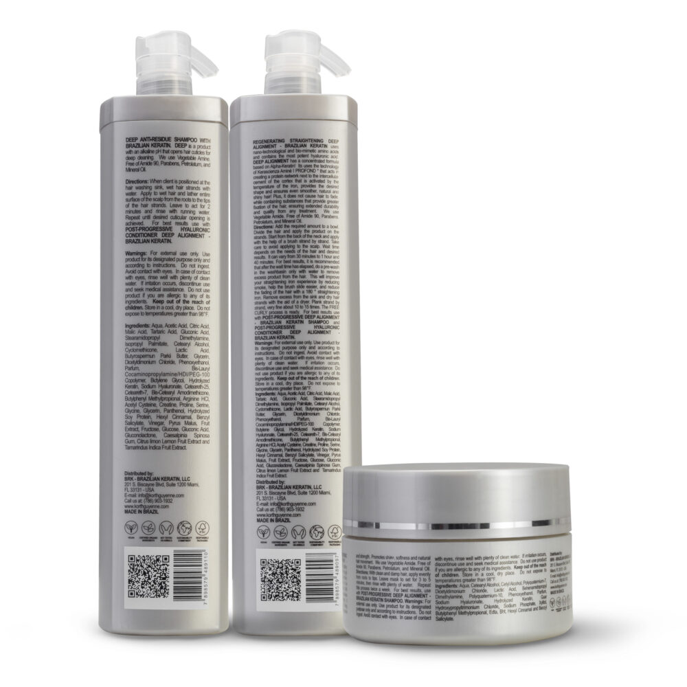 Kit Korth Guyenne Deep Alignment Shampoo Recosntrutor Mask Hair Treatment 3 Products - Image 2