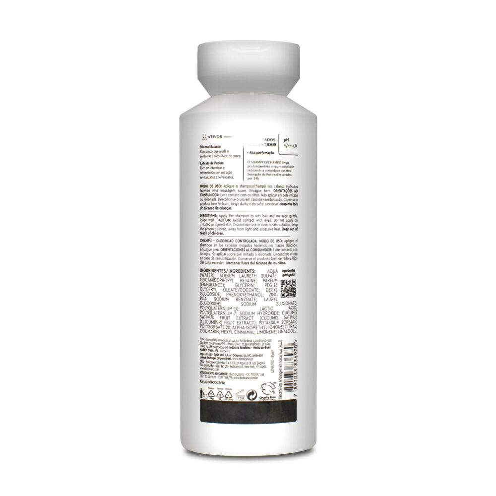 O Boticario Match Shampoo SOS Oil Control Anti Greasy Hair 300ml/10.1 fl.oz - Image 2