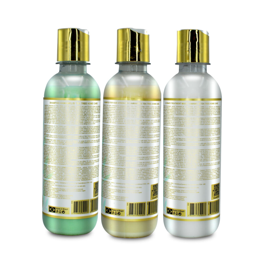 Kit Hamamelis Tea Tree Robson Peluquero Shampoo Mask and Shampoo For Hair Strength 3x300ml/10.14 fl.oz - Image 2
