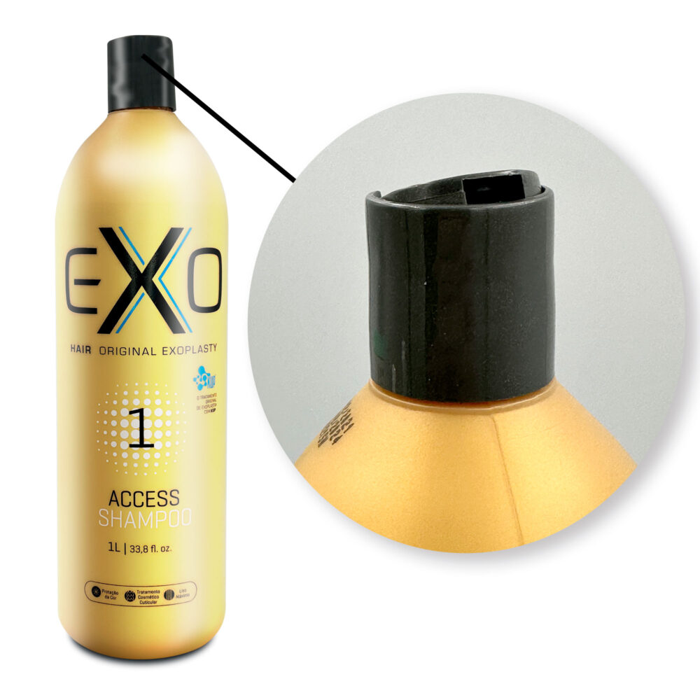 EXO Hair Progressive Exoplasty Straightening Shampoo Keratin Alisamento Capilar Hair Care 2x1L/2x33.8fl.oz - Image 3