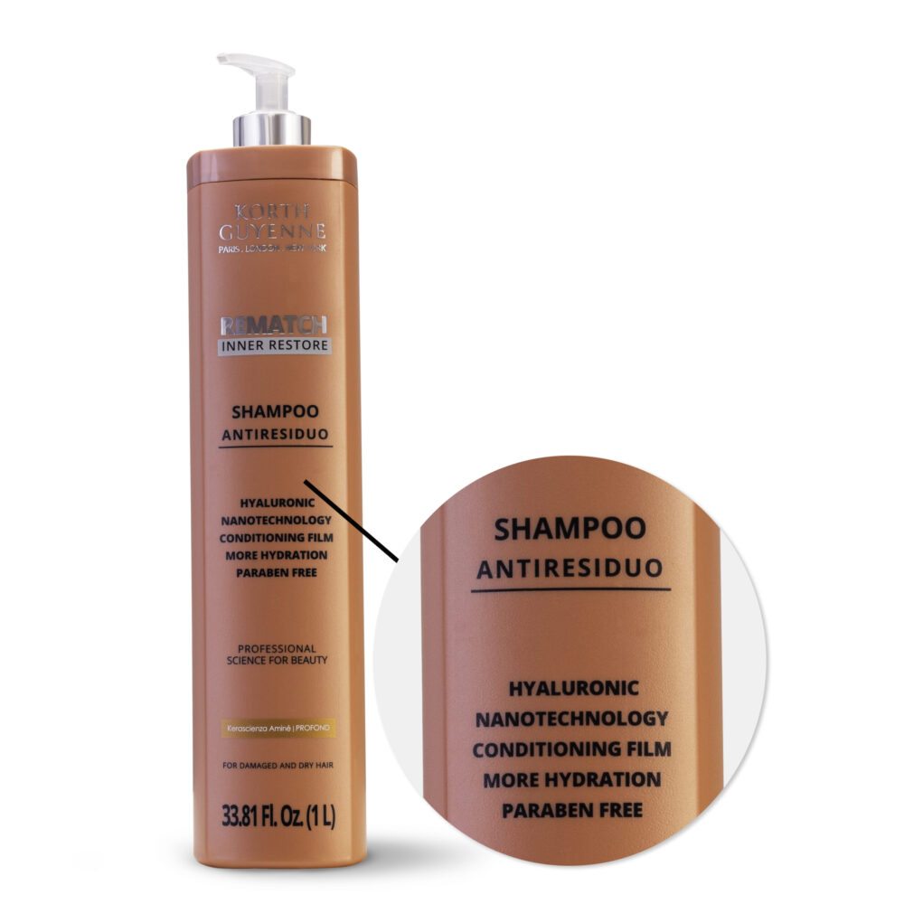 Korth Guyenne Rematch Inner Restore Deep Cleansing Shampoo  1L/33.8 fl.oz - Image 4
