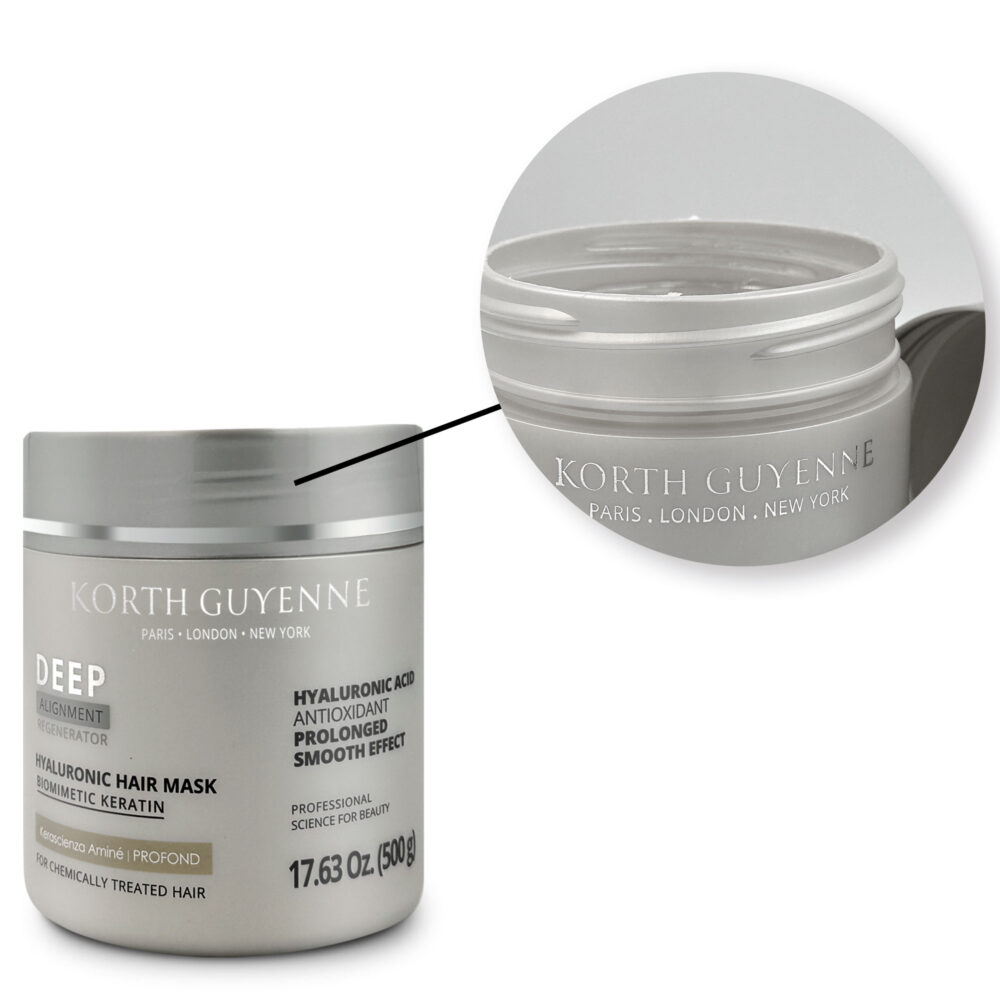 Korth Guyenne Mask Post Progressive Deep Hyaluronic Acid Maintenance Máscara Manutenção 500g/17.6 oz - Image 4