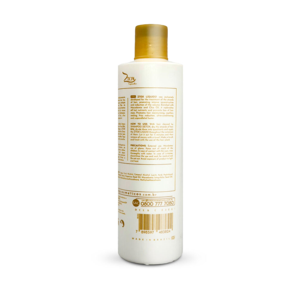 Zap Ztox Liquid Btox Hair Conditioning Reducing Liquid Btox Natural Effect 480ml/16.2fl.oz - Image 3