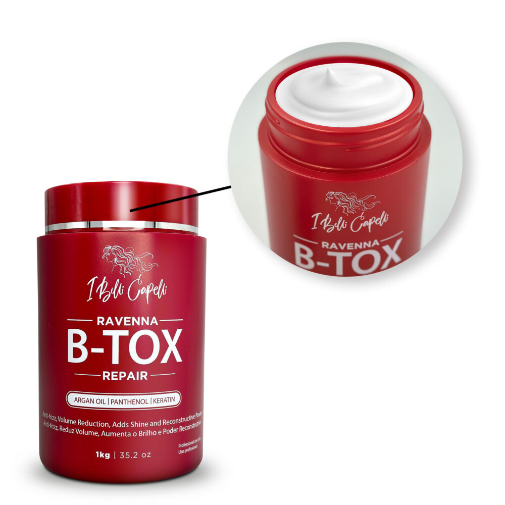I Belli Capelli Ravenna B-tox Repair Mask Hair Rejuvenation Anti-frizz 2x1kg/2x35.02 oz - Image 3
