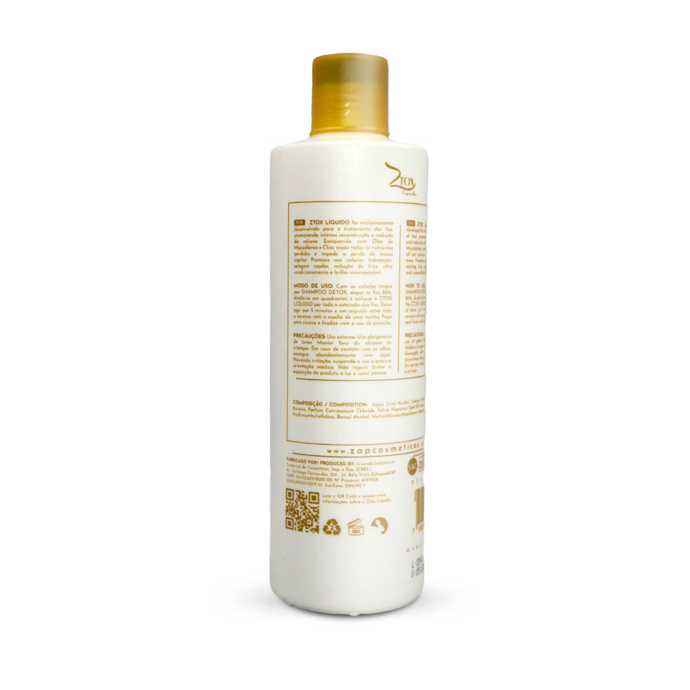 Zap Ztox Liquid Btox Hair Conditioning Reducing Liquid Btox Natural Effect 480ml/16.2fl.oz - Image 2