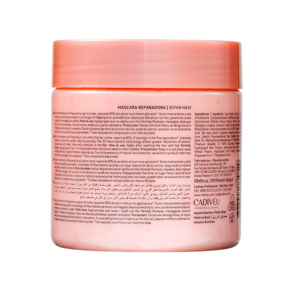 Cadiveu Hair Remedy Kit Duo Manutenção + Máscara 500ml - Image 4