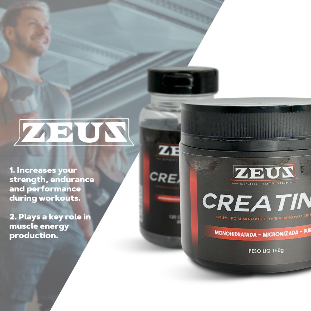 Zeus Creatine Monohydrate Powder Food Supplement - Image 3