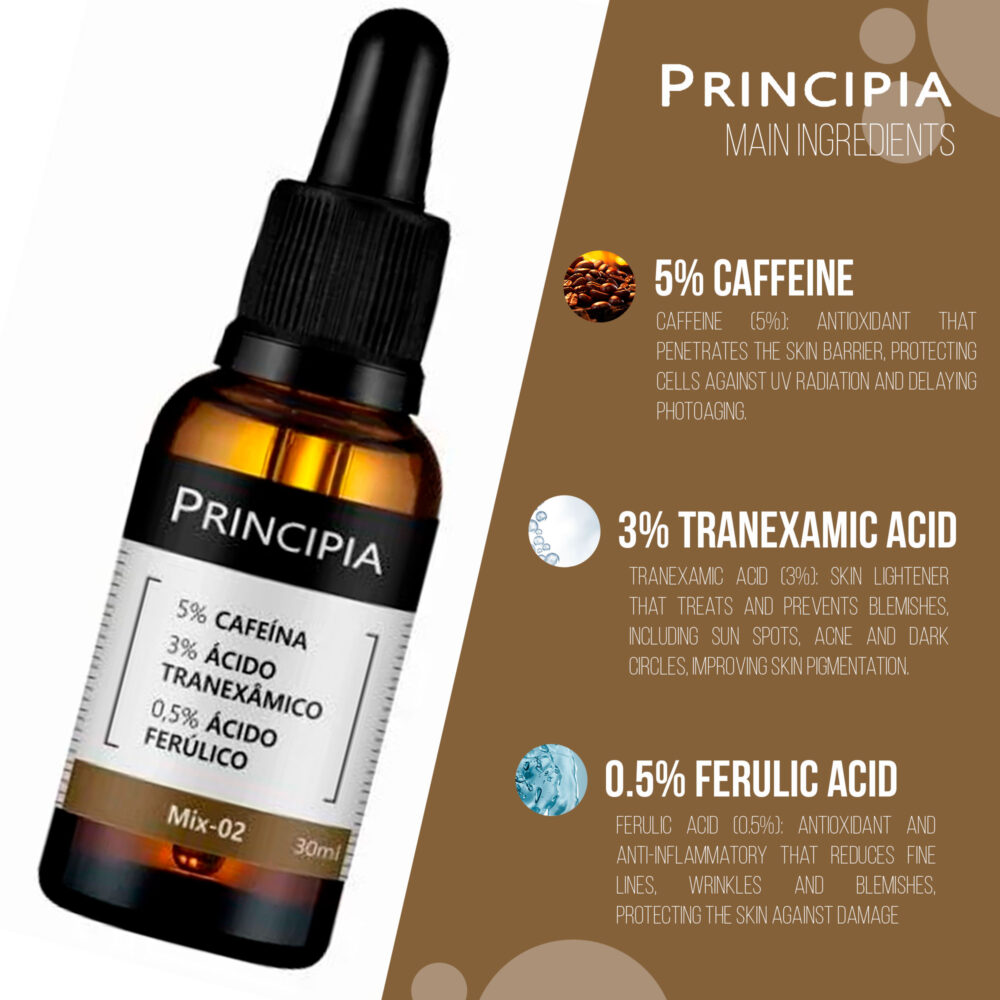 Principia Mix-02 5% Caffeine + 3% Tranexamic + Ferulic 30ml/1.01fl.oz - Image 3