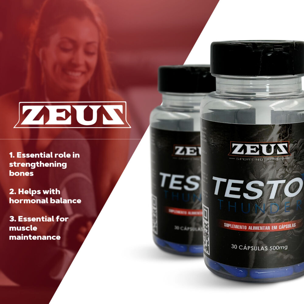 Zeus Sport Nutrition Food Supplement Testo Thunder 30 Capsules - Image 4