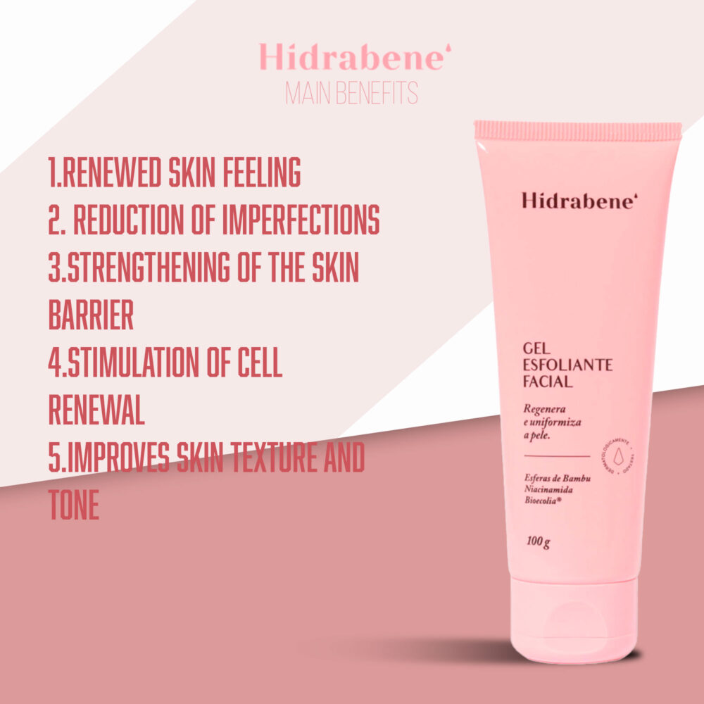 Hidrabene Whitening Facial Exfoliating Gel 100g/3.5fl.oz - Image 2