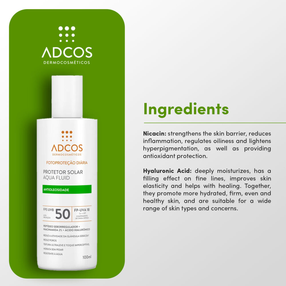 Adcos Aqua Fluid Sunscreen FPS 50 - Colorless - Image 3