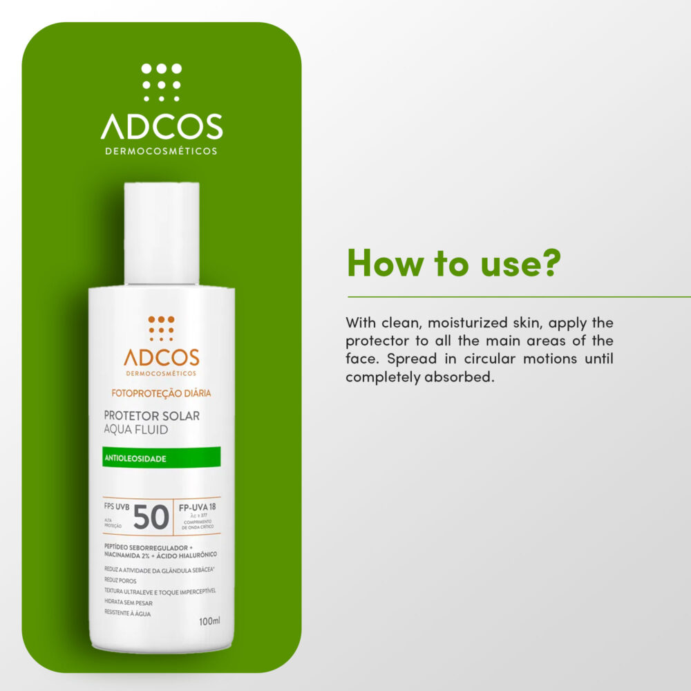 Adcos Aqua Fluid Sunscreen FPS 50 - Colorless - Image 2