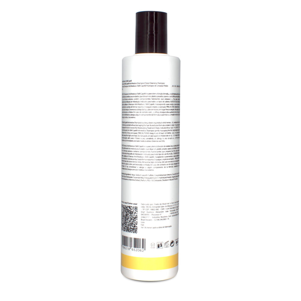 Kit I Belli Capelli Venice Hair Reconstructor Smoothing Keratin + Anti-Residue Shampoo Deep Cleansing - Image 5