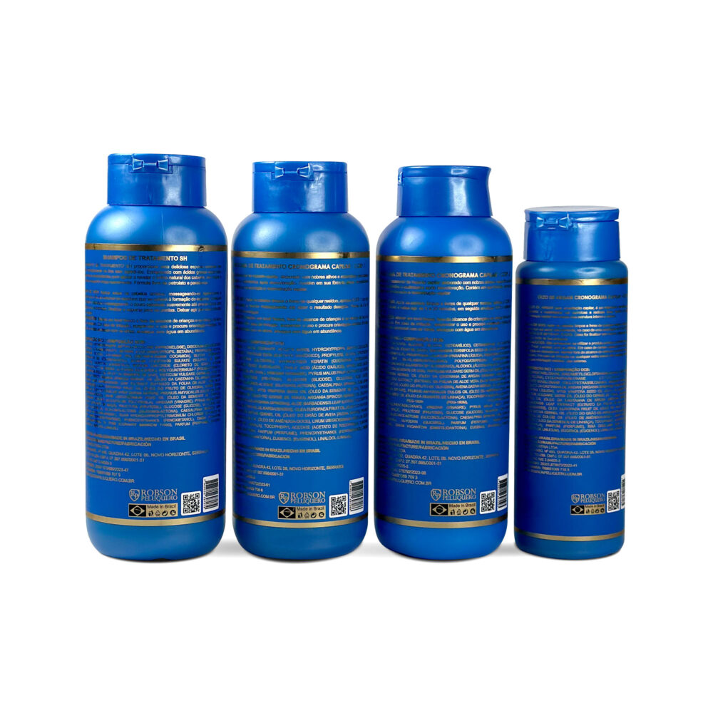 Kit Robson Peluquero Treatment CCRP Capillary Schedule 4 Steps Complete Hydration Bio Acetum 4 Units - Image 2