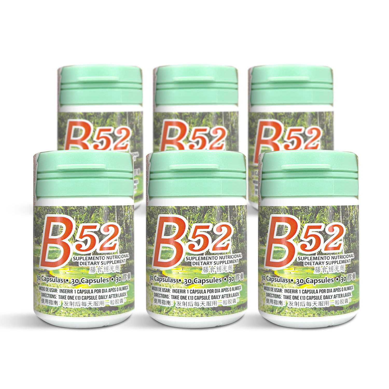 Natural Nutritional Supplement B52 30 Capsules – 6 Units