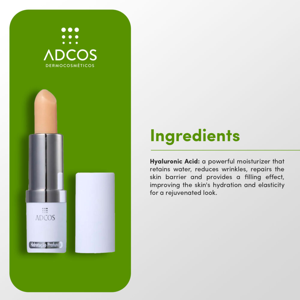 Adcos Ultra Hydrating Deep Nourishing Lip Balm Hyaluronic Acid Collagen Firming & Volumizing 3,5g/0.11 oz - Image 3