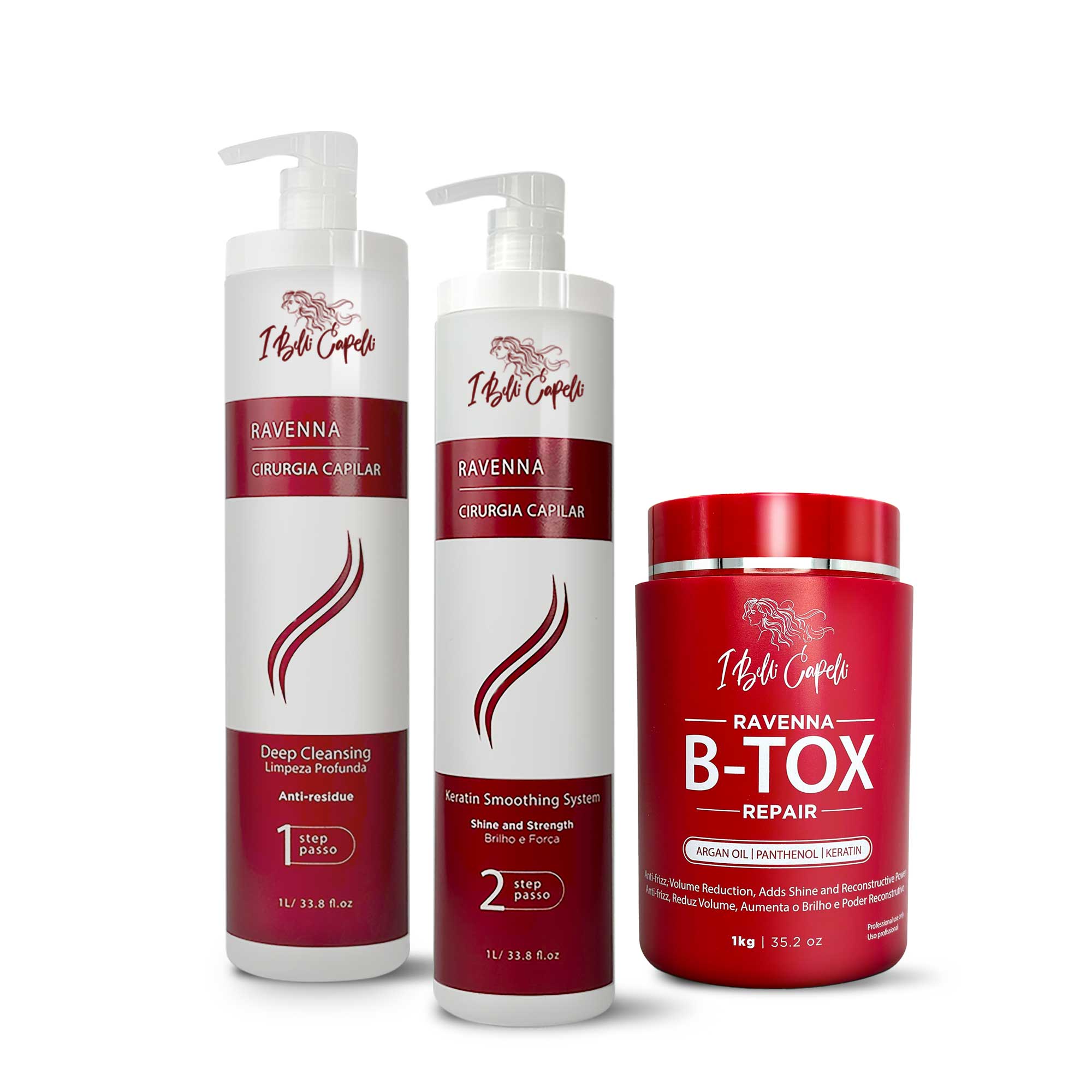 I Belli Capelli Ravenna Intense Hair Surgery Kit + Btox Repair Mask