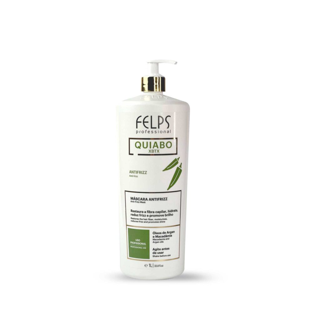 Kit Felps Clarifying Shampoo Progressive Xbtx Okra Antirresíduo Alisamento Quiabo 2x1L/2x33.8fl.oz - Image 2