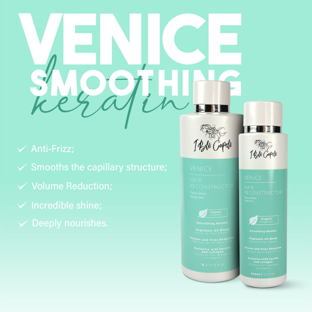 Kit I Belli Capelli Venice Hair Reconstructor Smoothing Keratin Hair 2x1L/2x33.8 fl.oz - Image 4