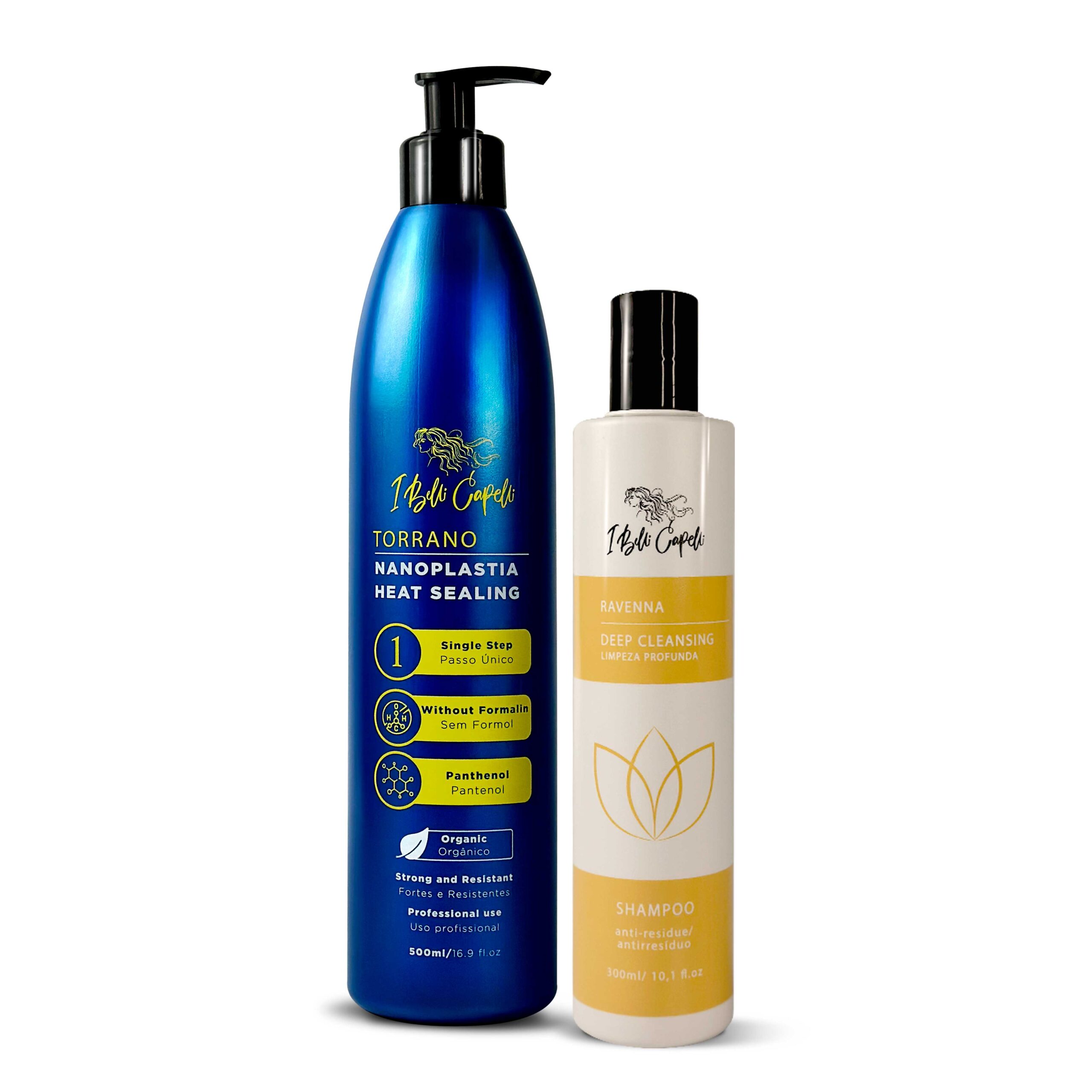 I Belli Capelli Ravenna Kit Anti-Residue Shampoo + Torrano Thermo-Sealing