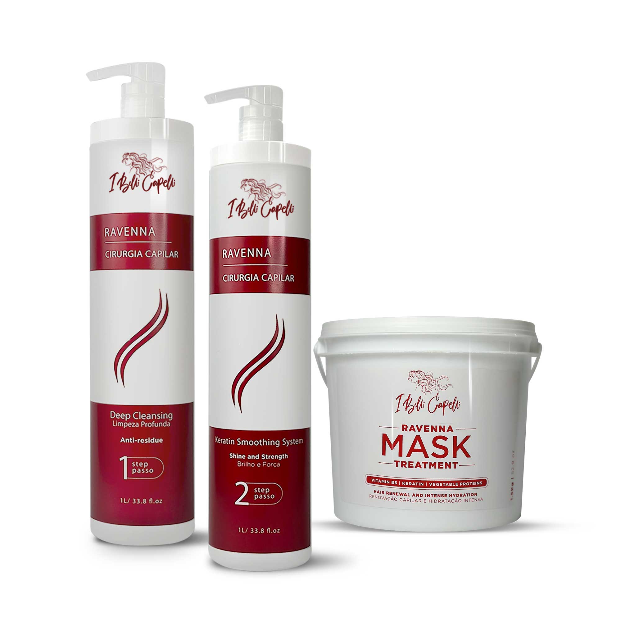 I Belli Capelli Ravenna Hair Surgery Professional Kit + Intense Moisturizing Mask