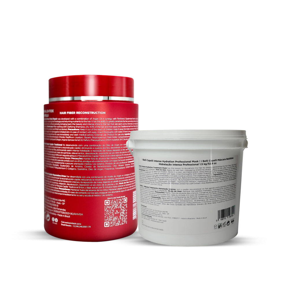 Kit I Belli Capelli Ravenna B-tox Repair + Intense Moisturizing Mask - Image 2
