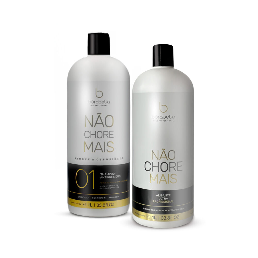 Kit Borabella Progressive Don't Cry More Definitive Organic Não Chore Mais Hair Care 2x1L/2x33.8fl.oz