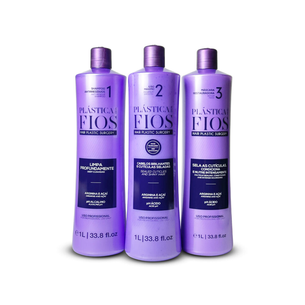 Kit Plástica dos Fios Straightening Thermal Sealing 3x1L/3x33.8 fl.oz