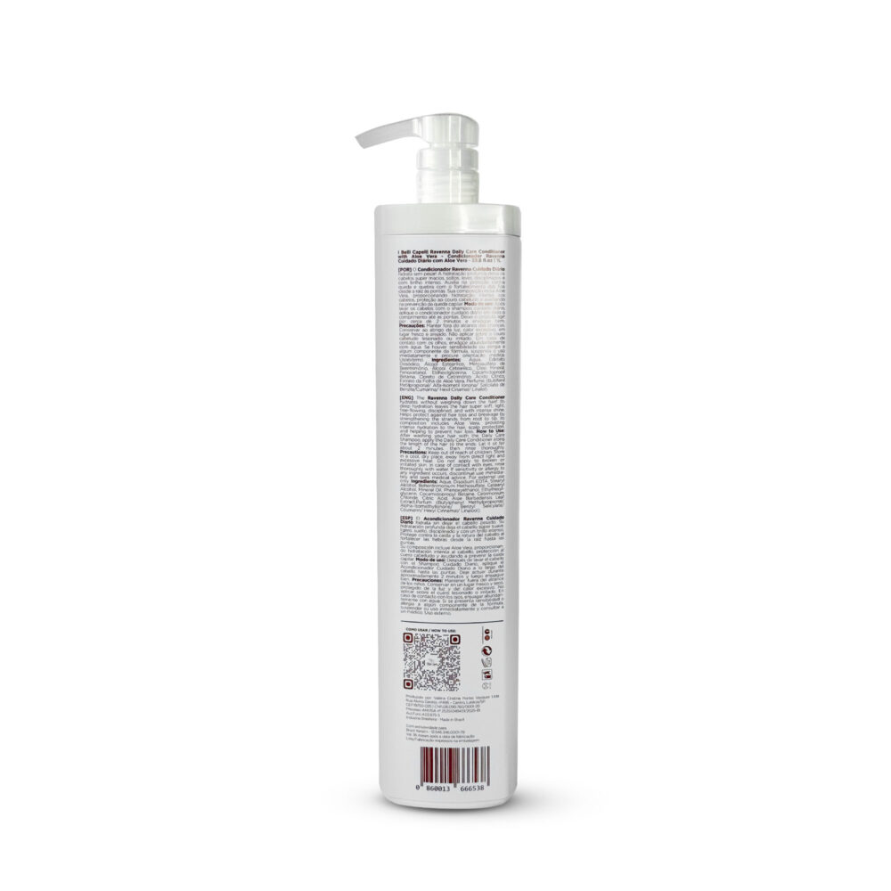 I Belli Capelli Ravenna Daily Care Conditioner with Aloe Vera Deeply Hydrates Without Weighing Down 33.8 fl.oz - Image 2
