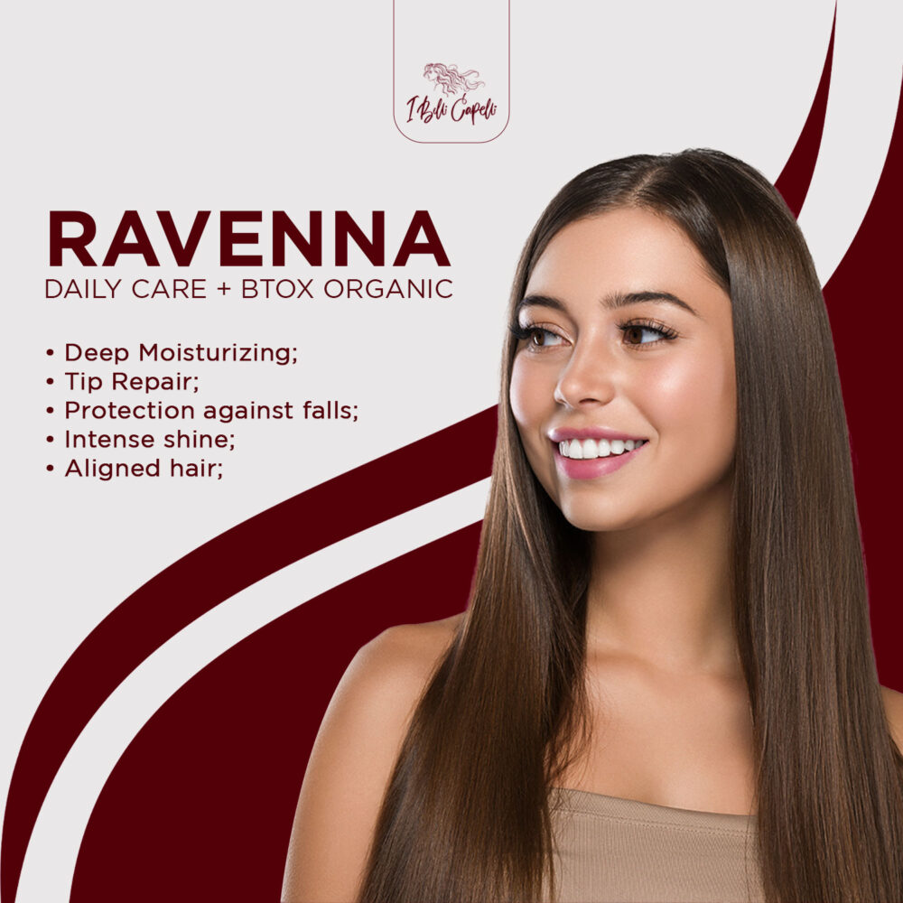 Ravenna Daily Care + B-tox Organic Kit: Hydration, Straightening, and Intense Shine - Image 4