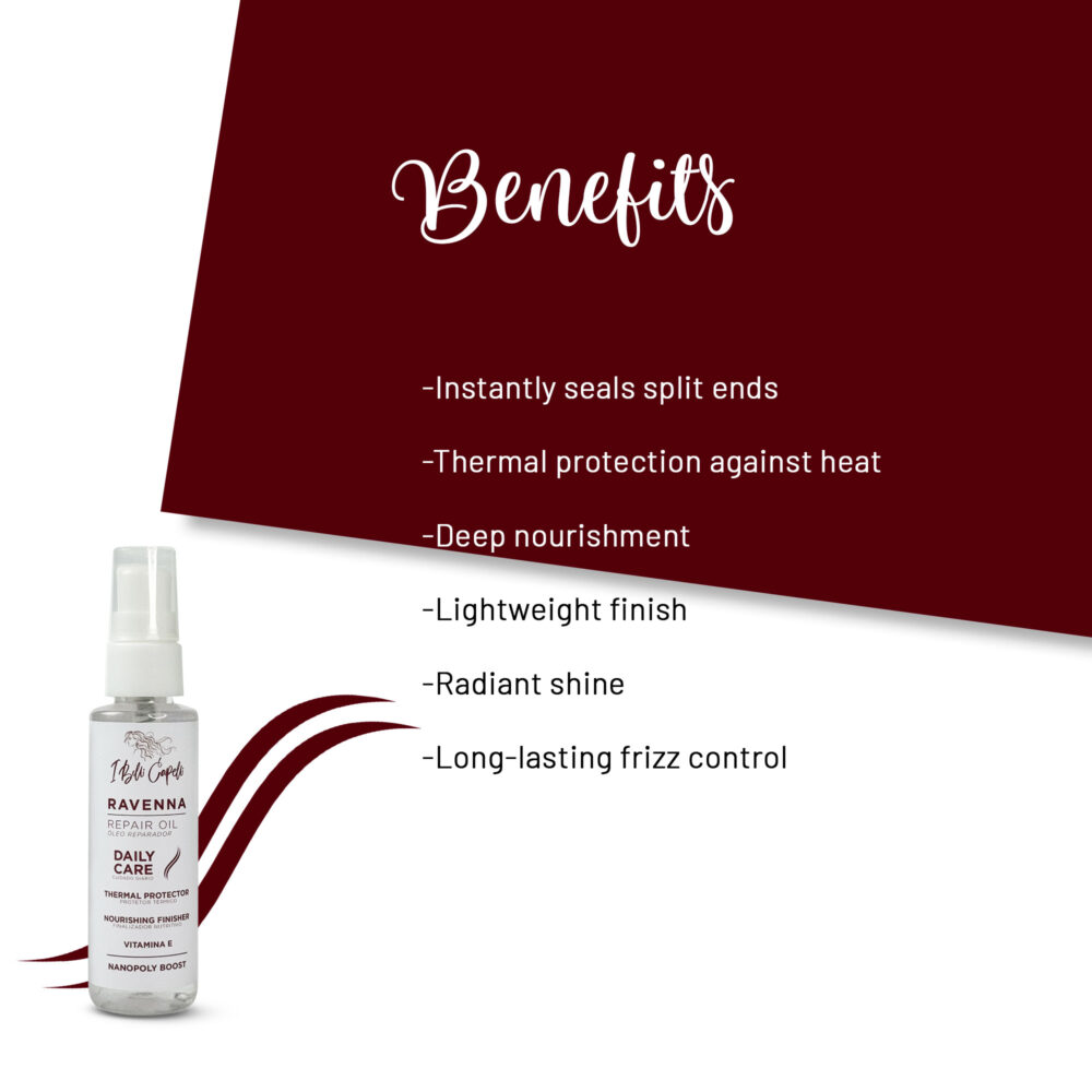 Kit I Belli Capelli Ravenna B-tox Organic Mask + Repair Oil – Natural Treatment for All Hair Types - Image 6