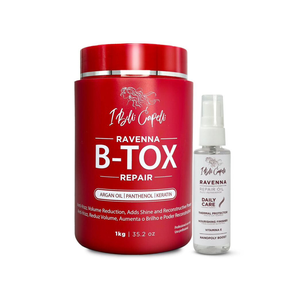 Kit I Belli Capelli B-tox Repair + Repair Oil Complete Hair Treatment
