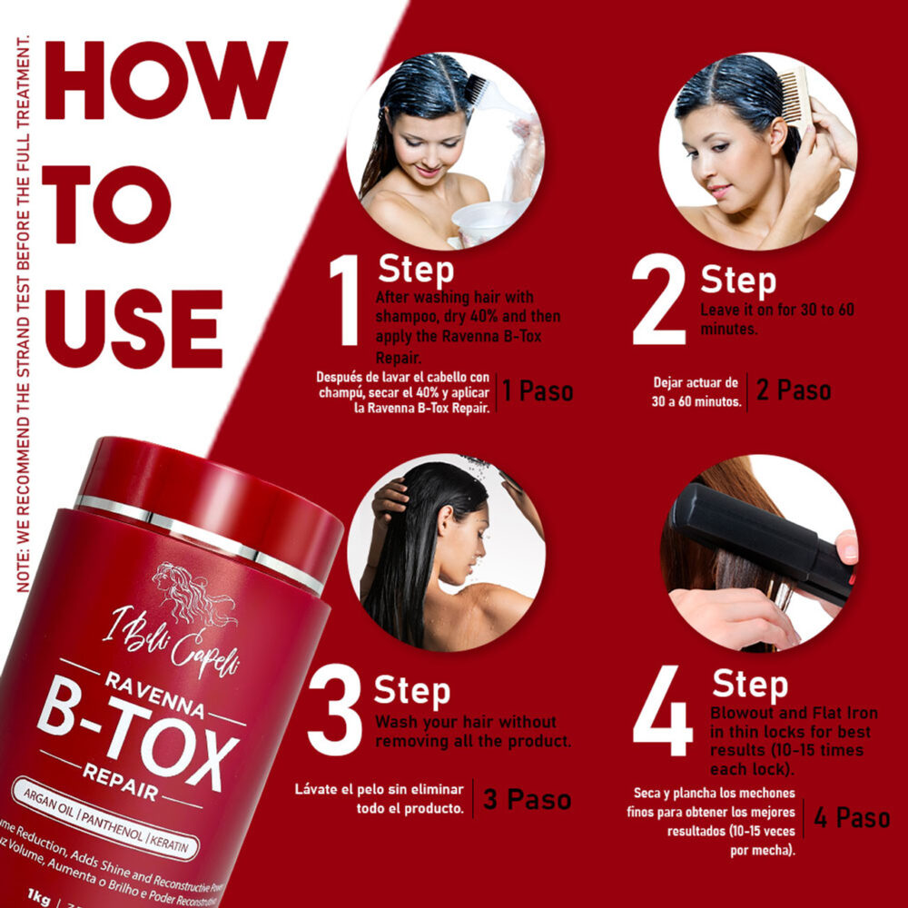 I Belli Capelli Ravenna Btox Repair Mask Kit + Anti-Residue Shampoo - Image 7