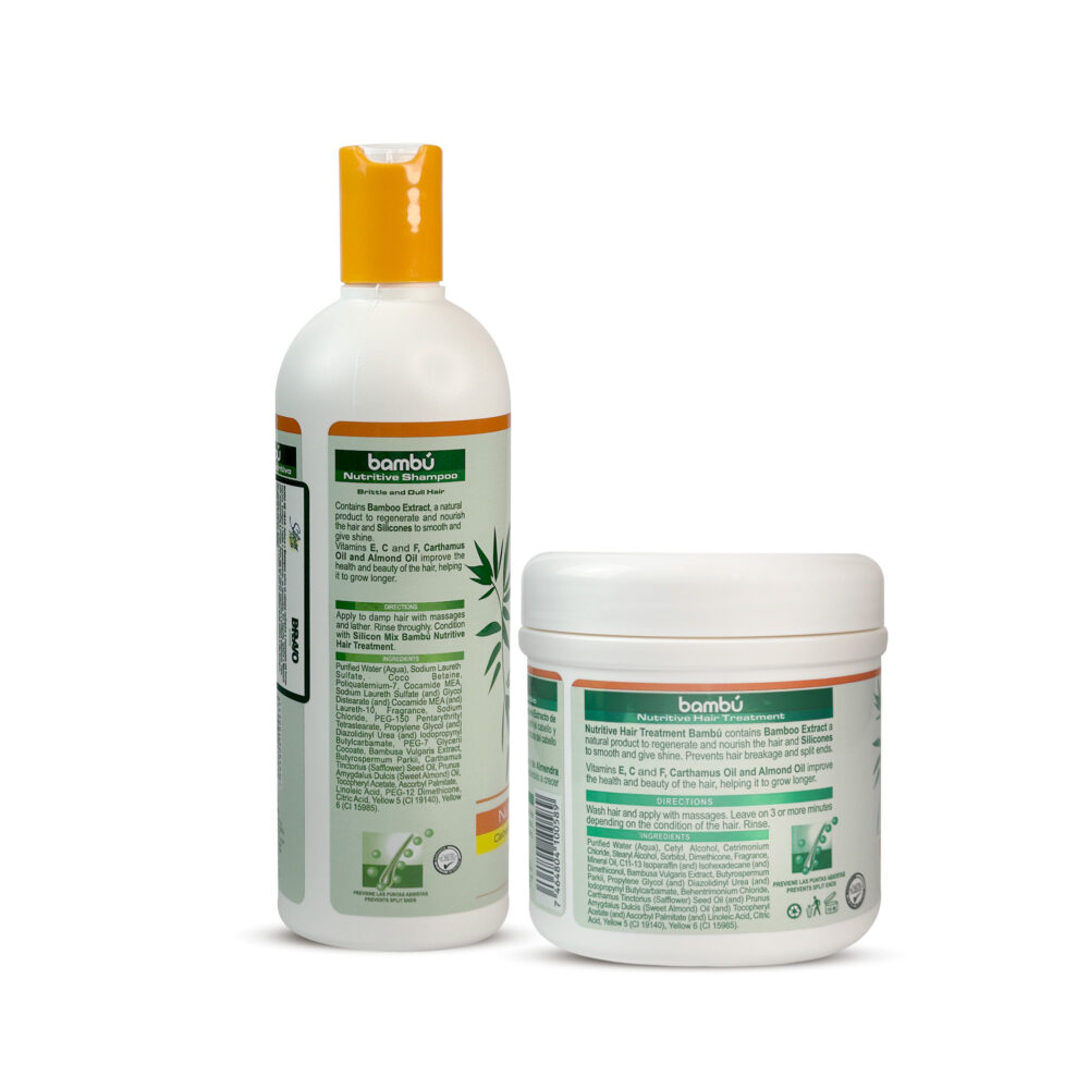 Kit Silicon Mix Bambu Shampoo 473ml/16 fl.oz + Nourishing Treatment Mask 450g/16 oz - Image 2