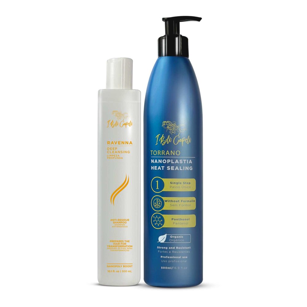 I Belli Capelli Ravenna Kit Anti-Residue Shampoo + Torrano Thermo-Sealing