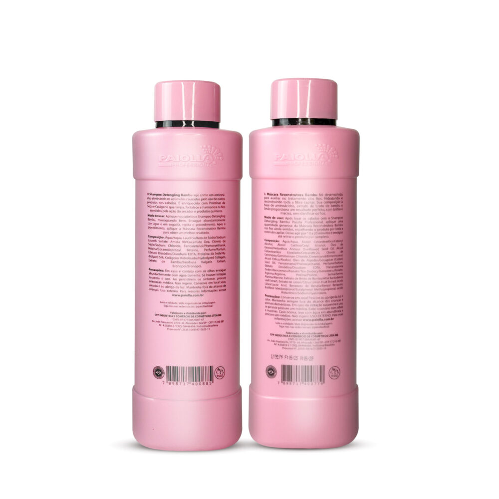 Kit Paiolla Progressive Liss Ciare Bambu Formaldehyde-free Sealing Hair Care 2x1L/2x33.8fl.oz - Image 2