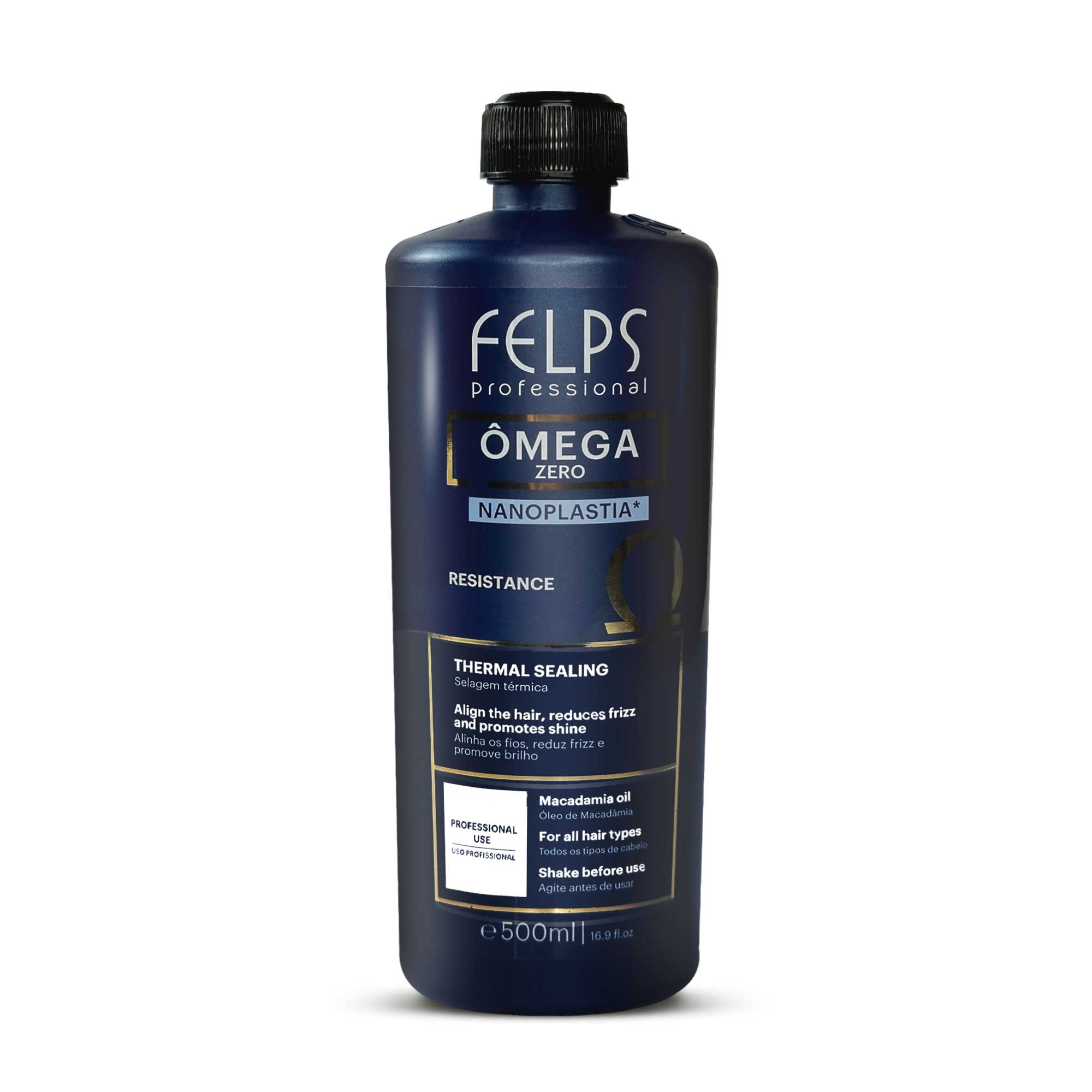 Felps Progressive Omega Zero Unique Nanoplastia Thermal Sealing Resistant Hair 500ml/16.9fl.oz