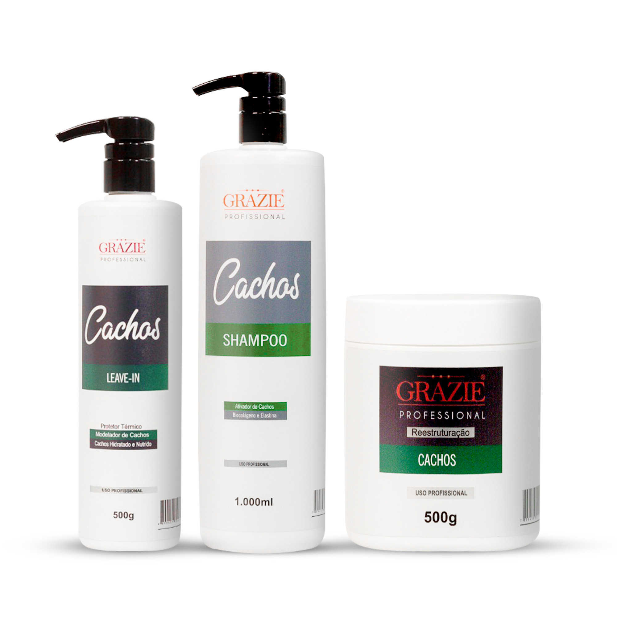 Grazie Professional Curl Definition Kit – Hydration, Control & Shine