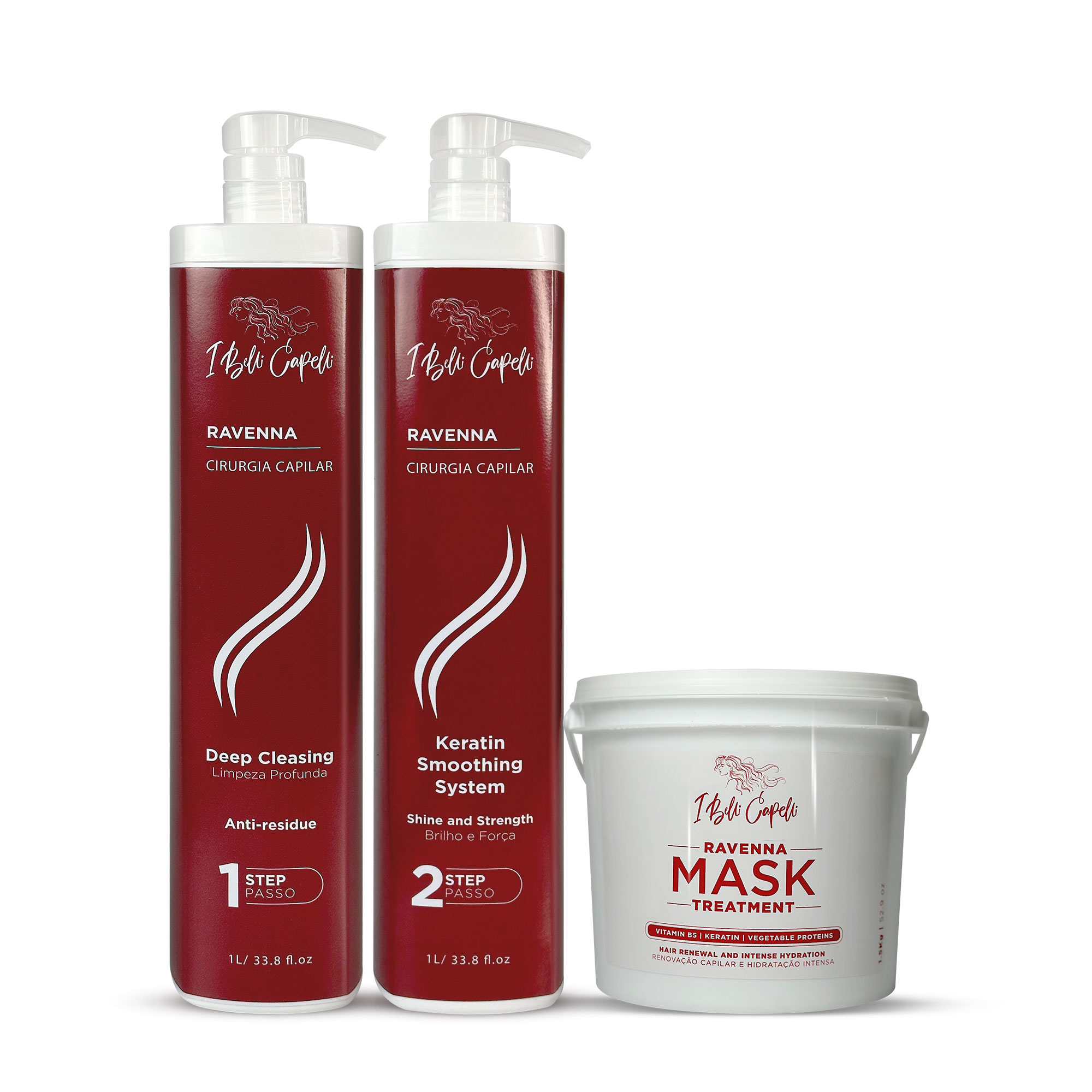 I Belli Capelli Ravenna Hair Surgery Professional Kit + Intense Moisturizing Mask